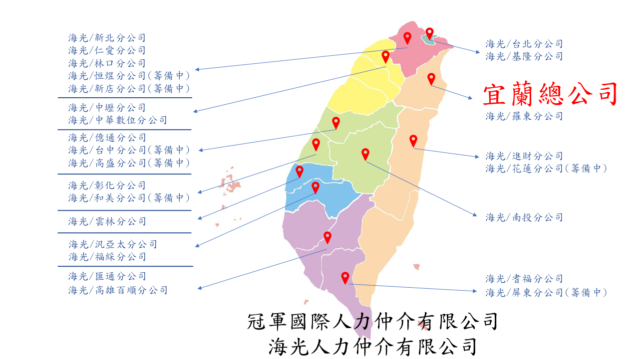 冠軍人力集團事業版圖